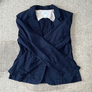 Size 6 Ann Taylor Loft Navy Blue Blazer